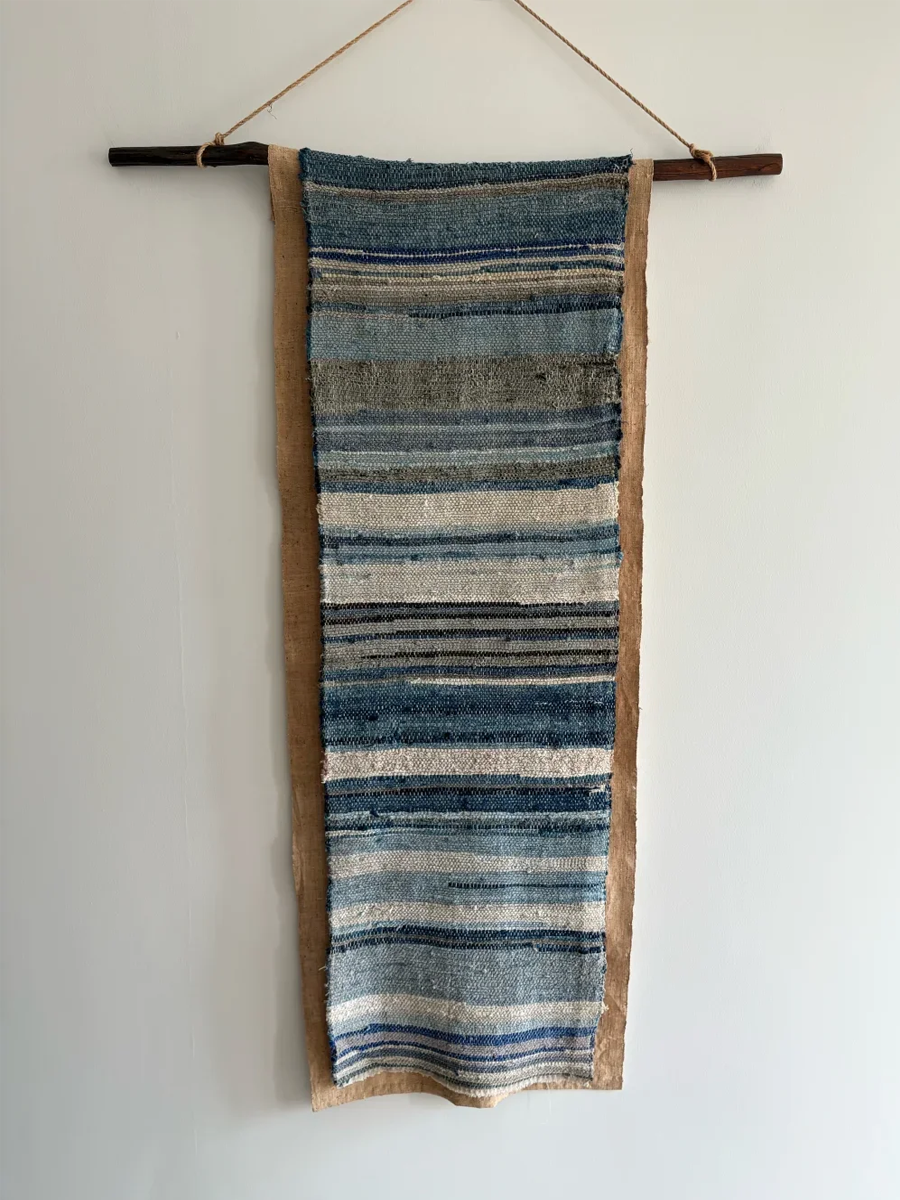 Suepla Blue Sea Split-Weave Tapestry